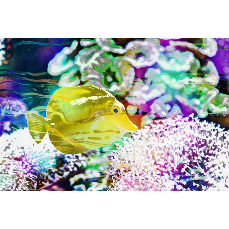 Récif vibrant II, H 20 po x l 30 po x P 1,25 po
