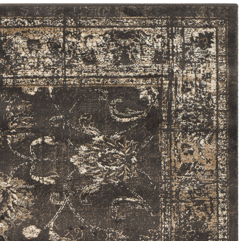 Reading Oriental Viscose Area Rug, Square 183 cm