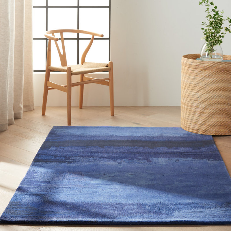 Luster Wash Wool Indoor Rug, Rectangle 4' x 6'