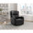 Reclining Chair 1Pc Comfort Seating Faux Leather Upholstery Living Room Furniture Solid Wood-1541367736