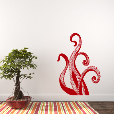 Adhésif décoratif pieuvre