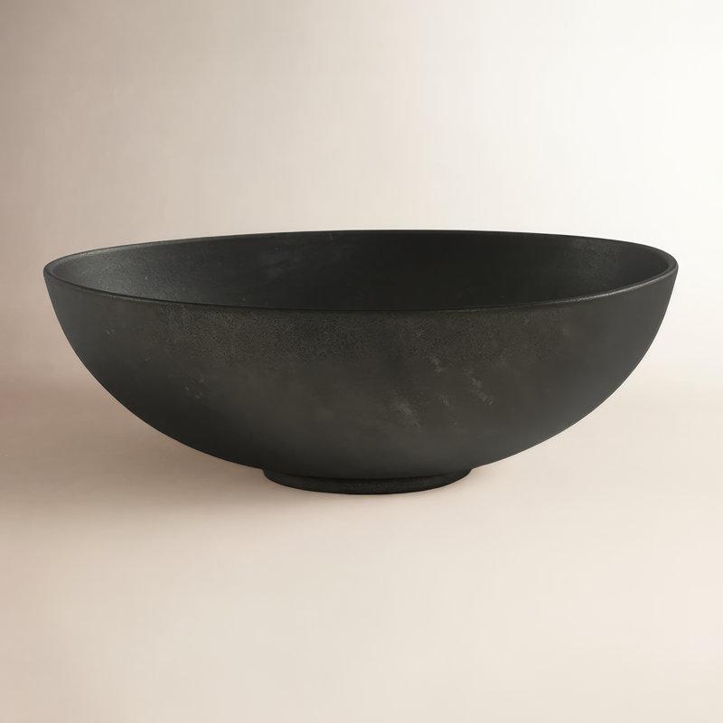 Joss & Main Ceramic Serving Bowl, Coffee