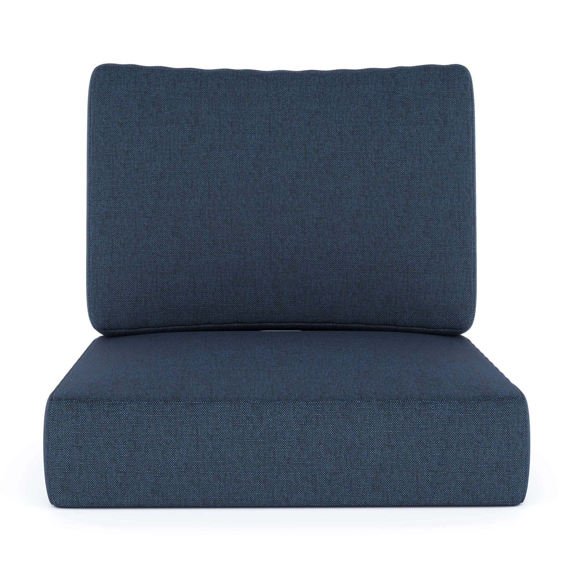 Lani Outdoor Sunbrella Seat/Back Cushion, Spectrum Indigo Sunbrella®