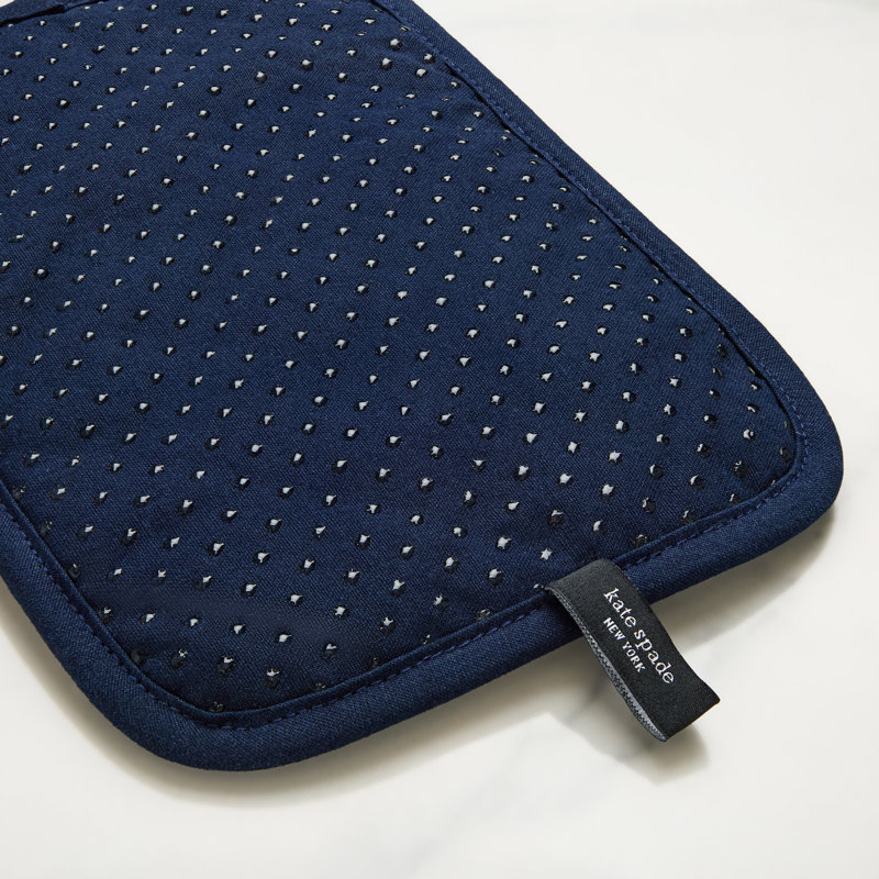 Ensemble de 4 serviettes de cuisine kate spade new york aventure à rayures, gant de four et porte-casserole, 100% coton, bleu / multicolore, 17 po x 28 po, 7 po x 13 po, 7 po x 10 po