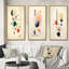 «Distant Desire Of The Knowing Vintage Abstract I», 3 pièces-1882781655-1882781649