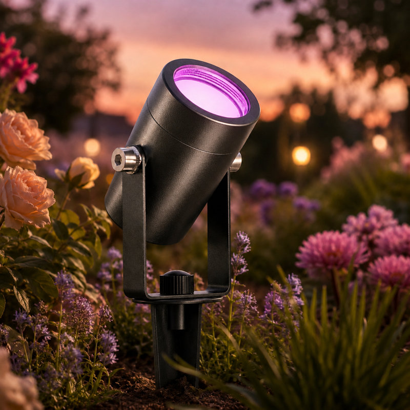 Lumary Smart Landscape Landscape Gen2, 6 lumières RVBAIWW à basse tension, lumières d'extérieur compatibles avec Alexa et Google Assistant
