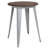 Dorset 30" Round Metal Indoor Table with Rustic Wood Top-391363015-391363012