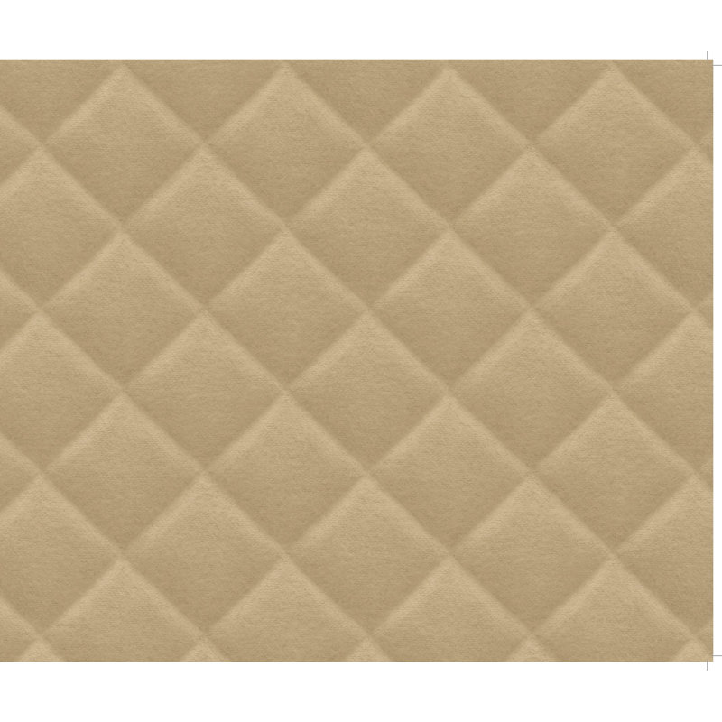 Papier peint géométrique Cengizhan, Brun clair