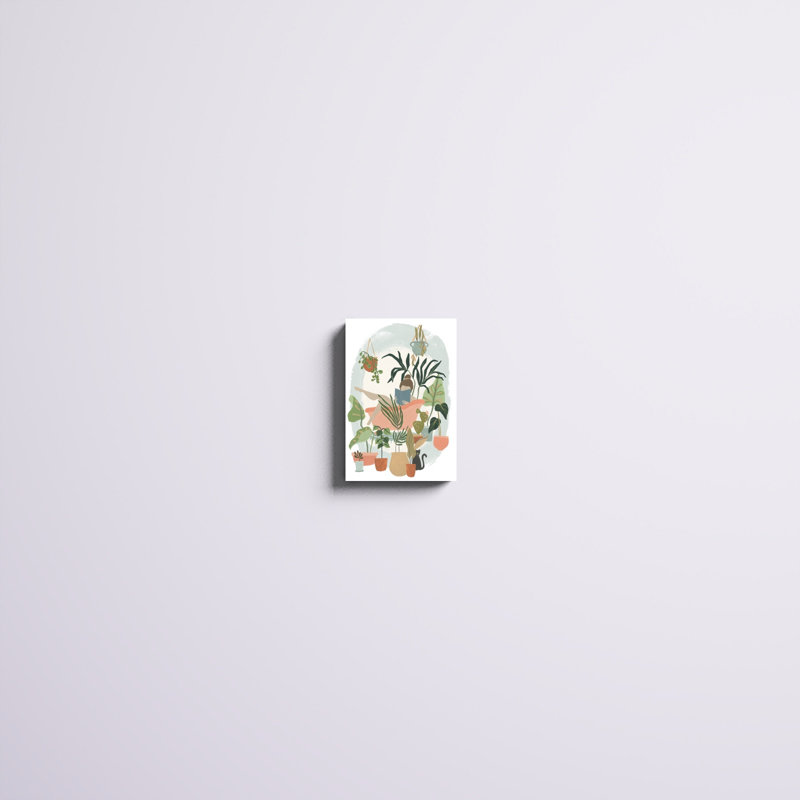 «Plant Lady Bath I», H 12 po x l 8 po x P 1,25 po, Toile tendue