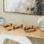 Porte-bougie brun avec guirlande Mango-406271766