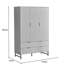 3 Door Manufactured Wood Wardrobe-2021069889