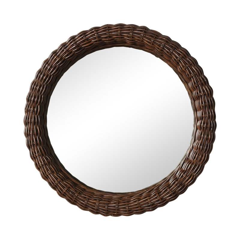 Kingston Round Rattan Mirror