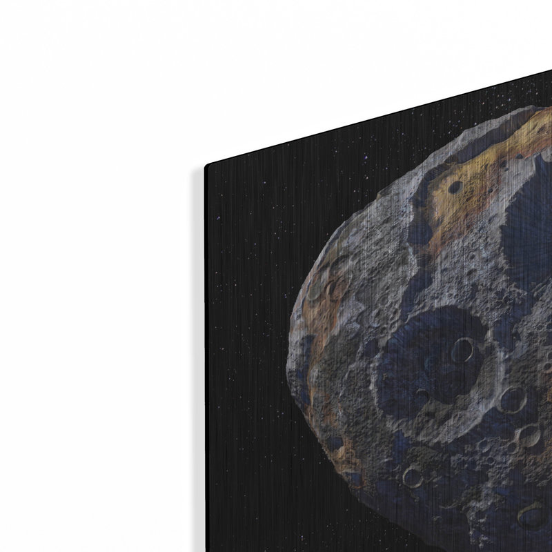 «Asteroïde», art mural en métal, H 12 po x l 16 po