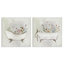 «Clawfoot Flower Garden Bees», ensemble de 2 toiles d'art sur toile par Stella Chang