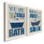 «Bubble Bath», ensemble de 2 encadrements d'art textuel sur toile-109573009-109573017