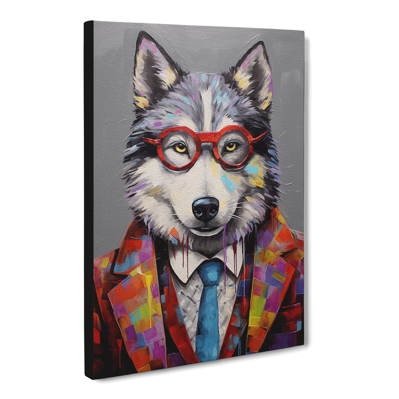 Husky Modern - Single Picture Frame Print, 76cm H x 50cm W x 3cm D