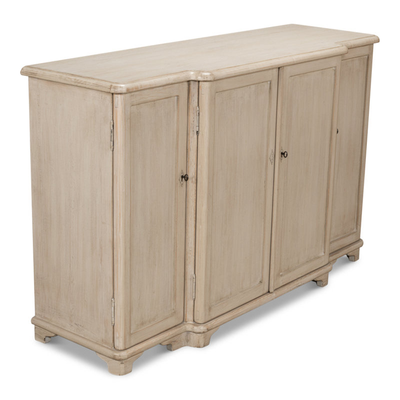 Entree' 63'' W Solid Wood Sideboard, Stone Gray