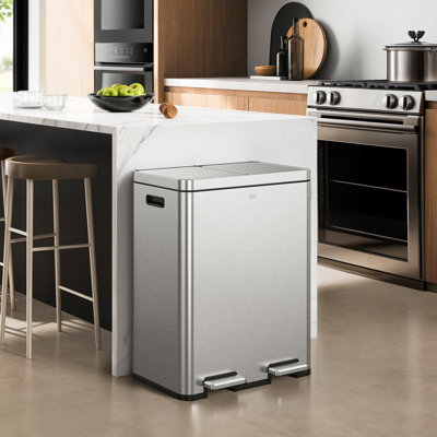 Poubelle double pour recyclage Eko Edison