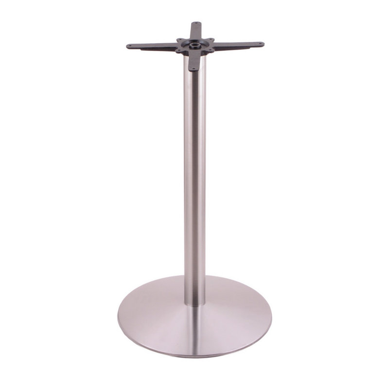 34 po de hauteur, base de table ronde, Inoxydable