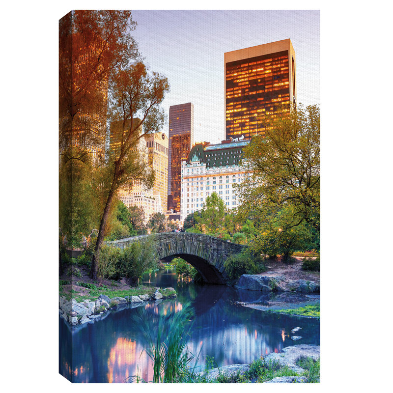 " Central Park View " by GI ArtLab, 24" H x 36" W x 1.5" D