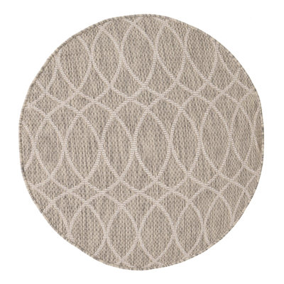 Tapis treillis d'extérieur gris clair