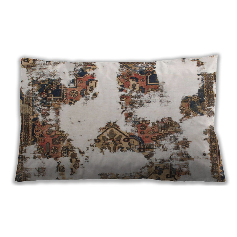 Coussin abstrait lombaire 1169 Abstract, Microsuède