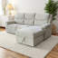 Right-facing Chaise Corner Sofa with Storage and Recliner Seat-1748150343-1748150337