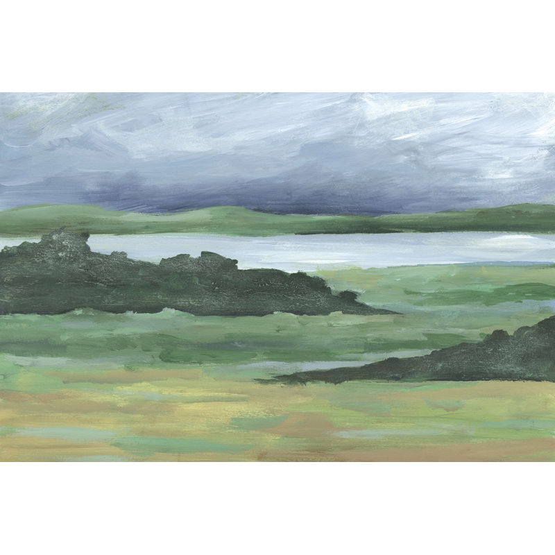«Striated Terrain I» par Regina Moore - impression sur toile tendue, H 8 po x l 12 po x P 1,25 po