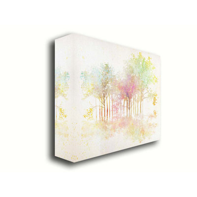 Arbres pastel Robinia par Hal Halli. Estampe numérique