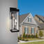 Zona 8" 4-Light Outdoor Wall Light for Porch, Entryway, Garage – Black Finish – Elegant Exterior Sconce