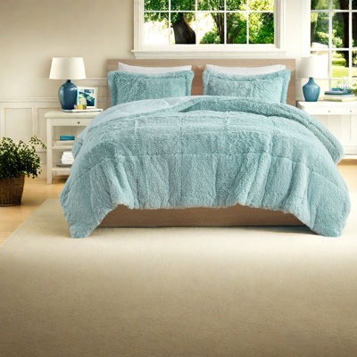 Soft Plush Polyester Bedding Sets, Modern Shaggy Comfort For Home