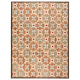 Hand Hooked Wool Geometric Area Rug