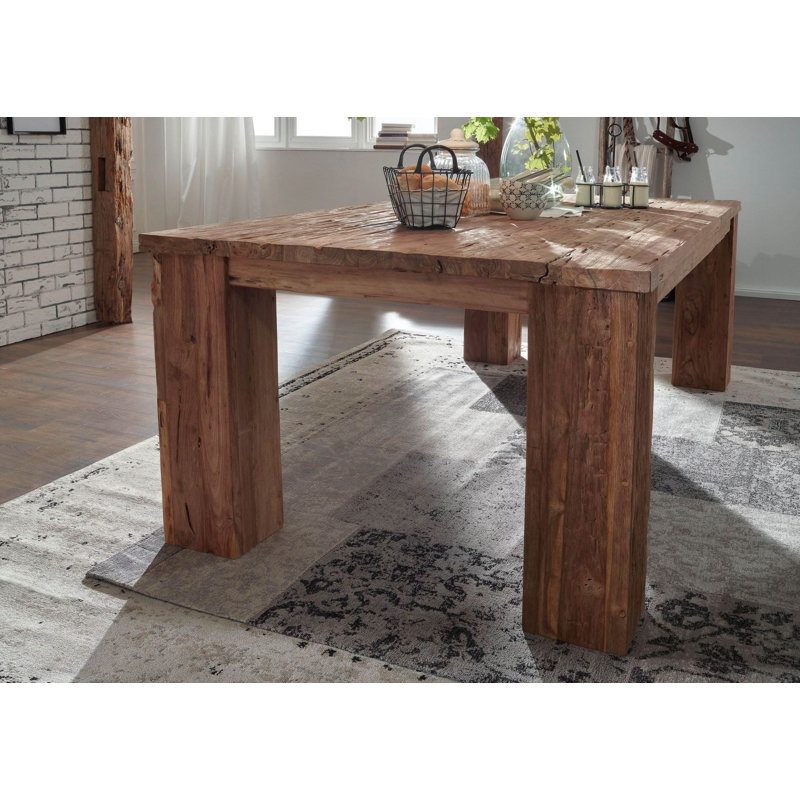Bassano Teak Solid Wood Dining Table, H76 x L200 x W110cm