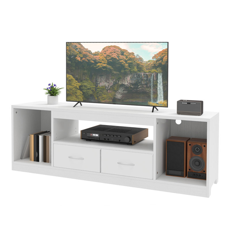 Unfinished TV Stand for TVs up to 65", White