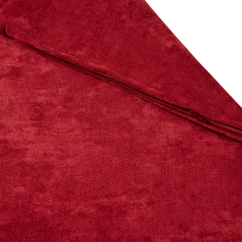  Coussin décoratif en velours de polyester, Rubis, Housse seulement