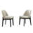 Bason 19.5" H Polyester Upholstered Dining Chair With Black Solid Wood Legs-337874194-355151829