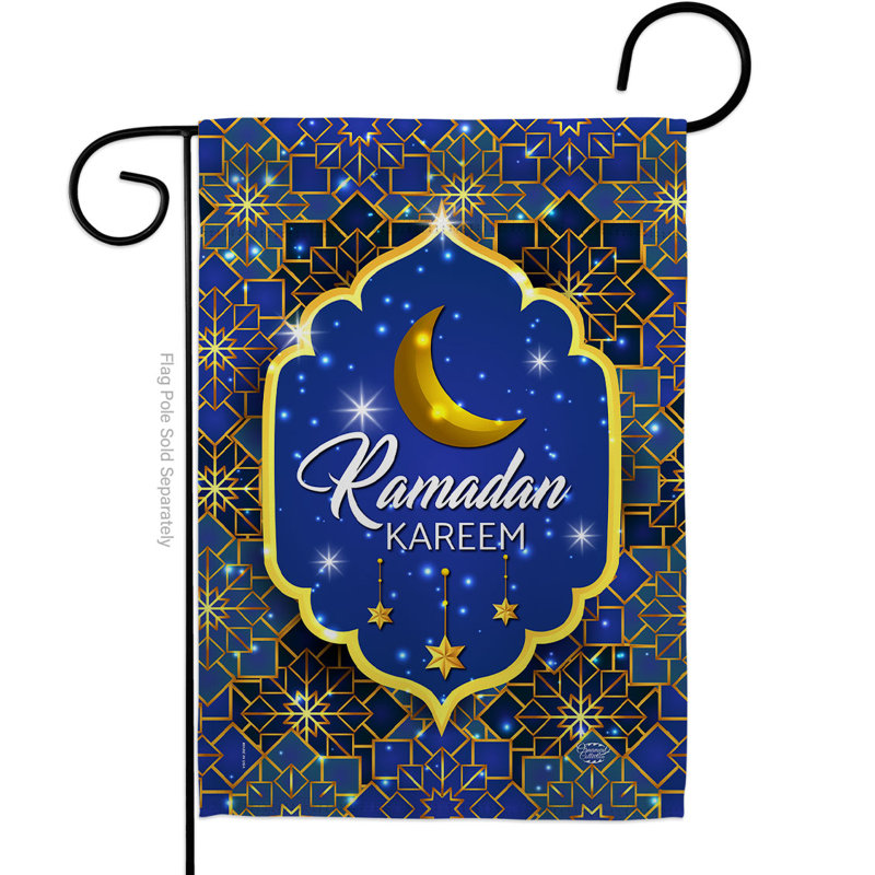 Drapeau décoratif de maison en mélange de polyester, H 18,5 po x l 13 po