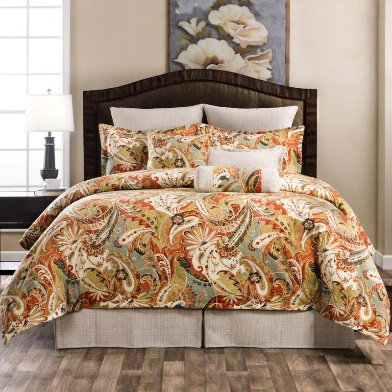  paisley 4 Piece Comforter or daybed Set, Twin Comforter + 2 Additional Pieces