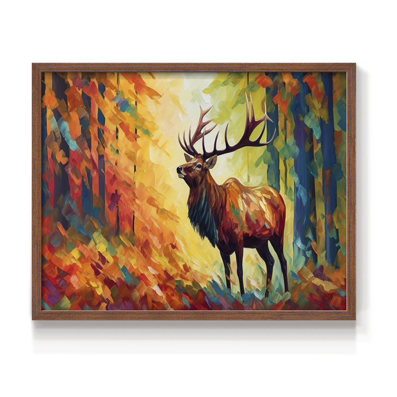 Faune - Édition encadrée - Restickable, H 22 po x l 28 po, Noyer