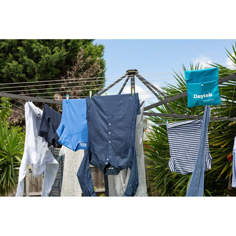 Daytek Steel Rotary / Umbrella Clothesline, Iron Gray