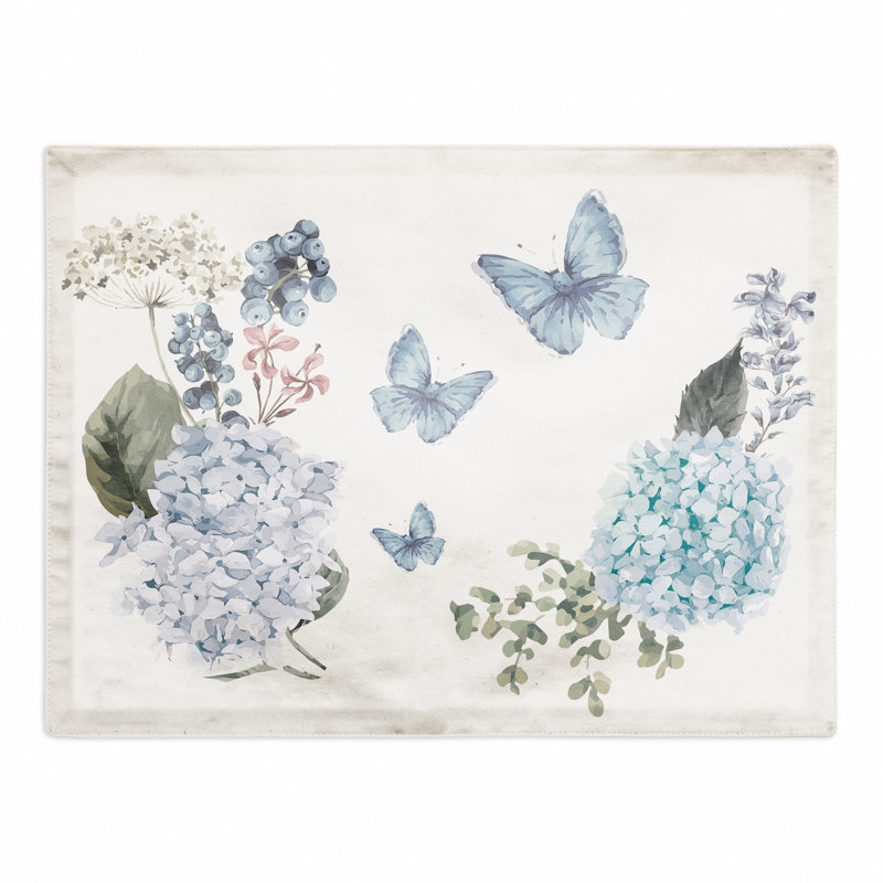 Napperon à papillons et fleurs Alrik