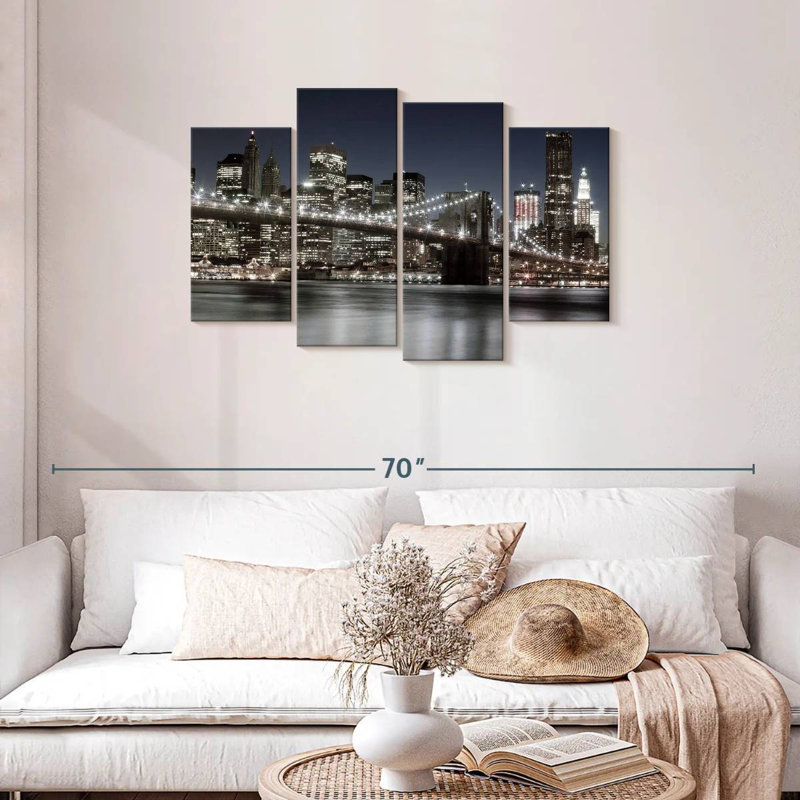 Lilie Manhattan Night Reflections, 27" H x 43" W