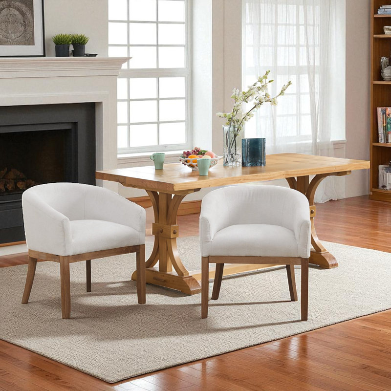 Chaise de salle à manger Kanalu, Blanc, 1