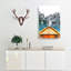 Boat In Lago Di Braies Italy Abstract - Wrapped Canvas Painting-56643280