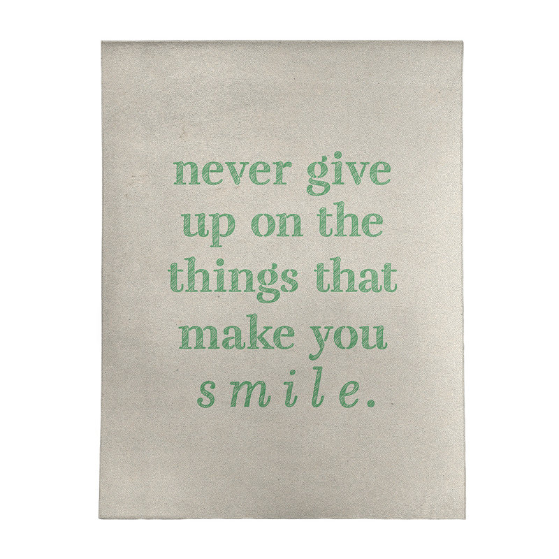 Quotes Chenille Indoor Rug, Rectangle 5' x 7'