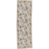 Hand-Knotted High-Quality Beige and Red Runner