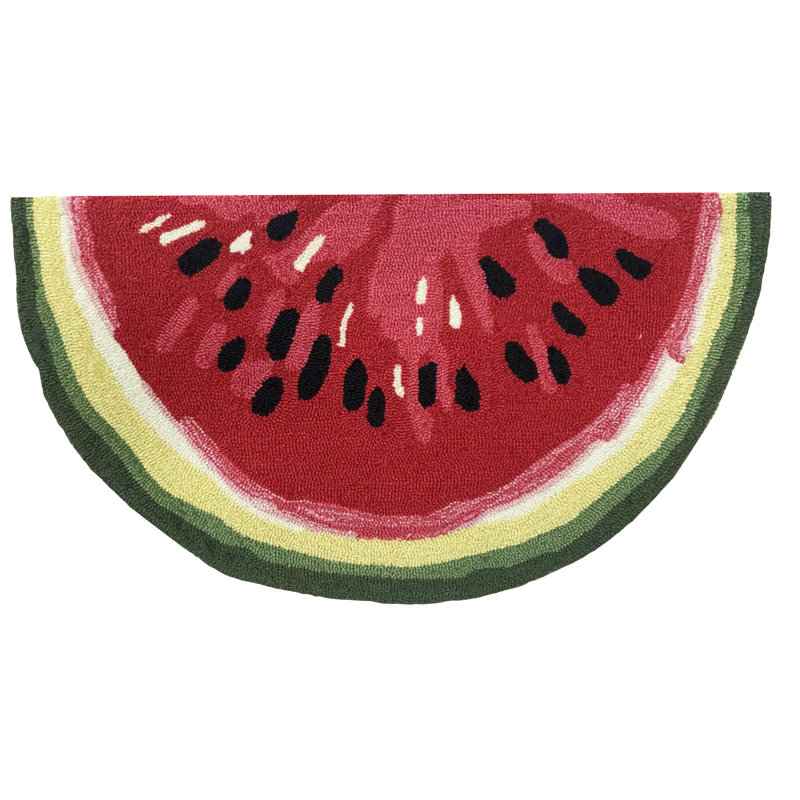 Tranche de melon d'eau_25997, Demi-cercle 1 pi 10 po x 3 pi 4 po