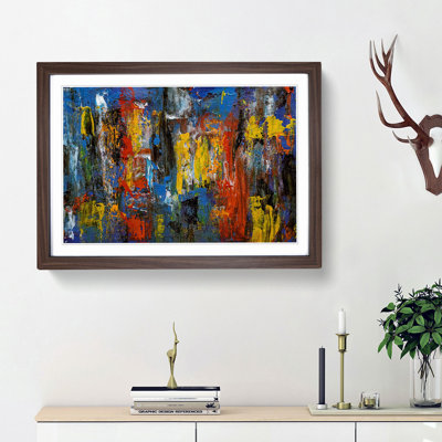 Abstract Art Painting Vol.264 by S.Johnson - Framed Print