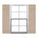 Vinyle Mid-America, quatre planches jointes TailorMade, volets Board-n-Batten, avec cages à volets