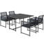 Steel Patio Dining Set Table,-1869719676